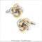 SILVER AND GOLD KNOT 2 CUFFLINKS
