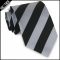 Silver & Black Stripes Boy's Sports Necktie