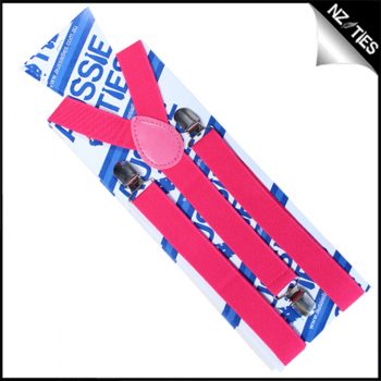 Hot Pink Braces Suspenders
