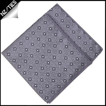 Silver With White Polka Dots Pocket Square – TEST