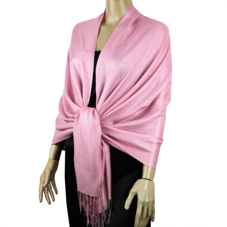 Candy Pink Ladies High Quality Pashmina Scarf