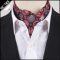 Men's Red & Black Octagonal Design Ascot Cravat