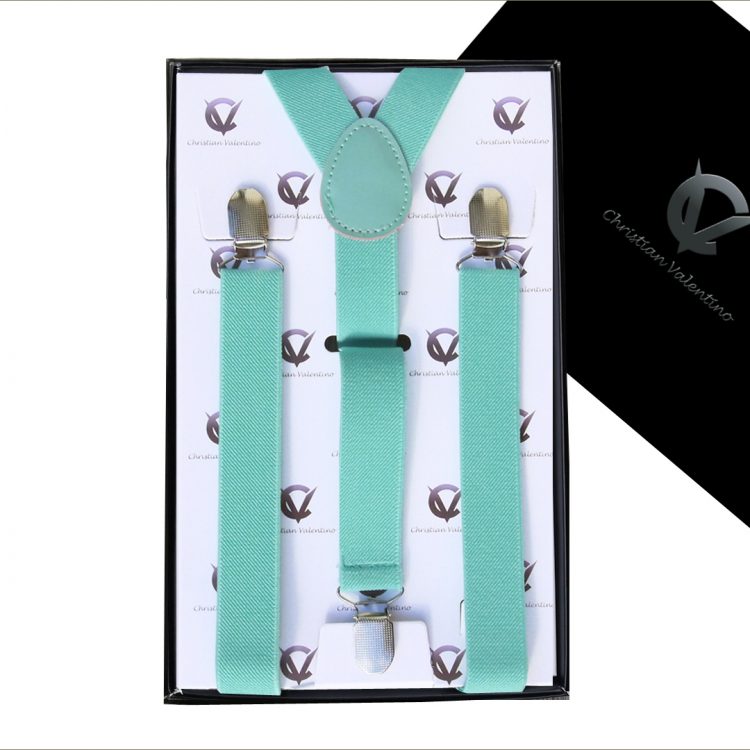 Mint Green Y2.5cm Men's Braces Suspenders