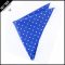 Royal Blue Polka Dot Pocket Square Handkerchief