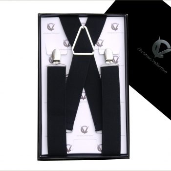Black X3.5cm Men’s Braces Suspenders