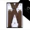 Mid Brown X3.5cm Men's Extra Large Braces Suspenders