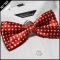 Bright Red with White Polka Dots Bow Tie