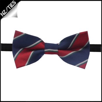 Boys Red, Blue & White Stripes Bow Tie