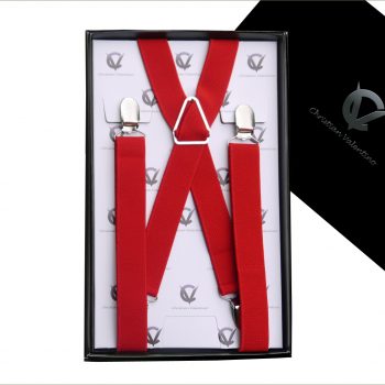Red X2.5cm Men’s Braces Suspenders