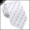 Ivory with White Squares Mens Necktie