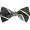 Bronze & White Classic Design Bow Tie
