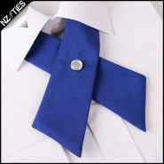 Royal Blue Cross Style Bow Tie
