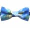 Beach Colours Bicast Leather Bow Tie