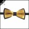 Boys Gold With Black Back Bow Tie