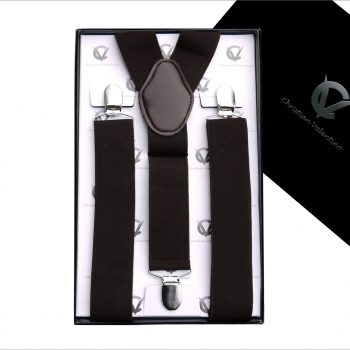 Dark Brown Y3.5cm Men’s Extra Large Braces Suspenders