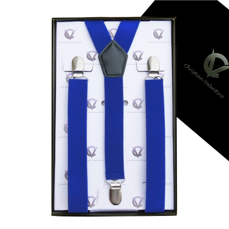 Boy's Royal Blue Y2.5cm Braces Suspenders