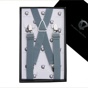 Mid Grey X2.5cm Men’s Braces Suspenders