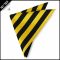 Yellow & Black Striped Pocket Square Handkerchief