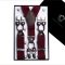 Burgundy Red Leather Attachment XL Braces