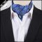 Men's Blue & Purple Octagonal Design Ascot Cravat