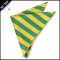 Green & Yellow Striped Pocket Square Handkerchief