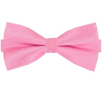 Pink With Small Dots Bow Tie