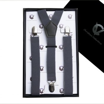 Boy’s Dark Grey Y2.5cm Braces Suspenders