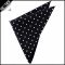 Black Polka Dot Pocket Square Handkerchief