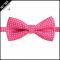 Boys Bright Hot Pink With White Polka Dots Bow Tie