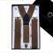Mid Brown Y3.5cm Men's Extra Large Braces Suspenders