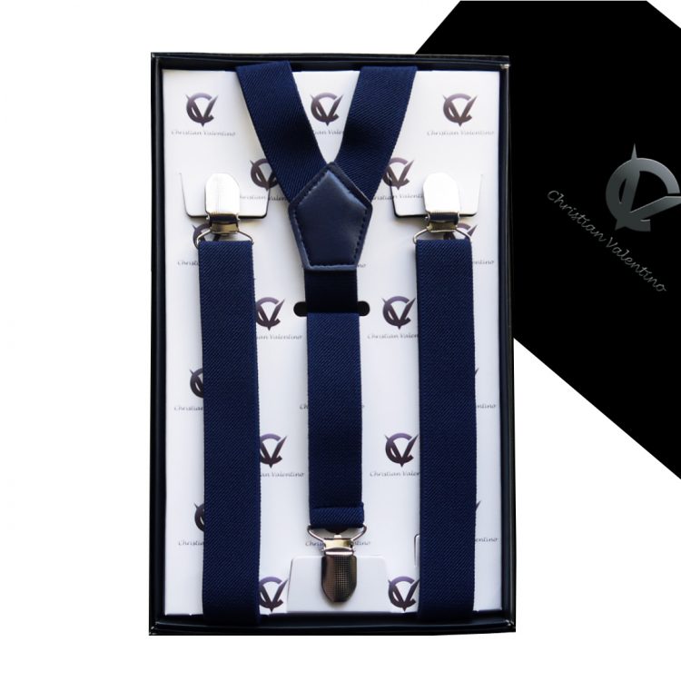 Boy's Midnight Blue Y2.5cm Braces Suspenders