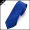 Navy Blue Pin Dot Mens Skinny Necktie