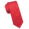 Cherry-Red-Pin-Dot-Mens-Skinny-Tie