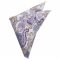 Cream With Purple Floral Paisley Pocket Square