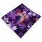 Dark Purple With Floral & Butterflies Pocket Square