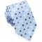 Light Blue with Blue & White Polkadots Mens Tie