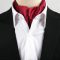 Men's Red Zig Zag Design Ascot Cravat