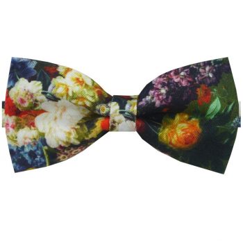 Multicoloured Floral Design Bow Tie