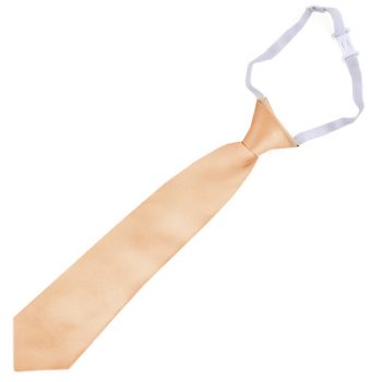 Apricot Peach Junior Boys Elasticated Tie