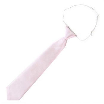 Boys Baby Pink Pre-Tied Elastic Tie