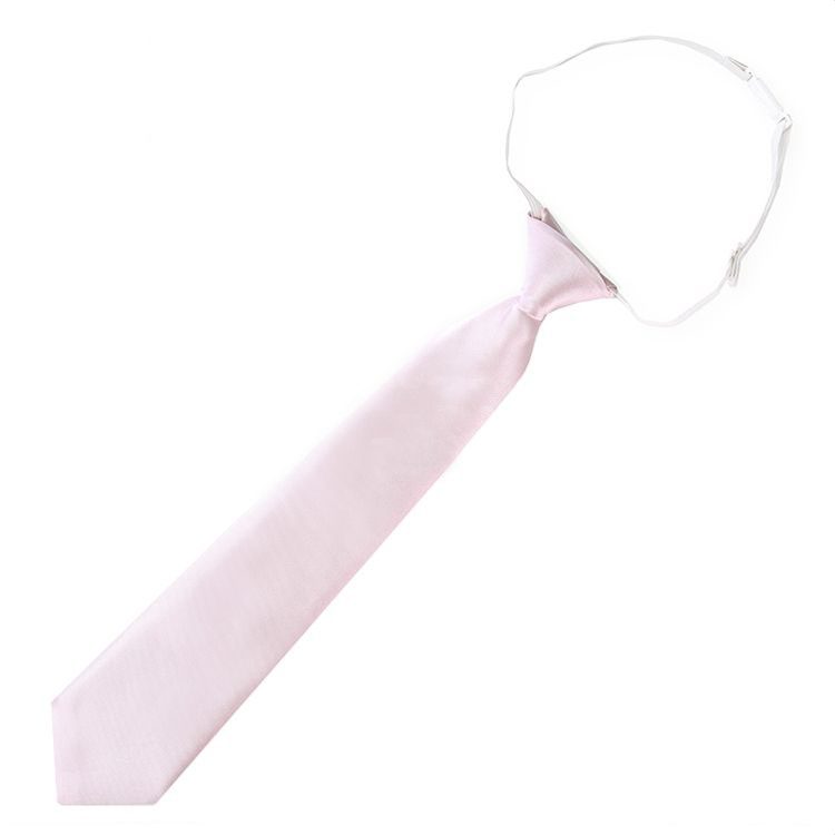 Baby Pink Junior Boys Elasticated Tie