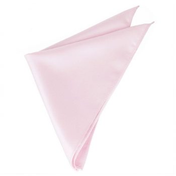 Mens Baby Pink Pocket Square Handkerchief