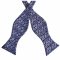 Black with Purple Rings Self Tie Bow Tie