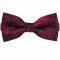 Black With Red Paisley Design Bow Tie
