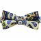 Blue & Yellow Paisley Bow Tie