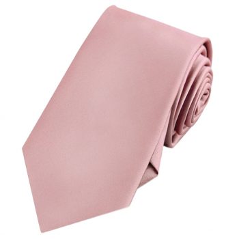 Mens Blush Dusky Pink Extra Long Tie