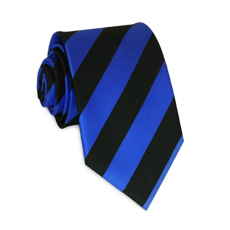 Boys Blue & Black Stripes Tie