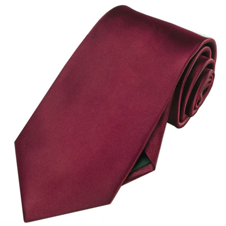 Men's Burgundy Red Tie