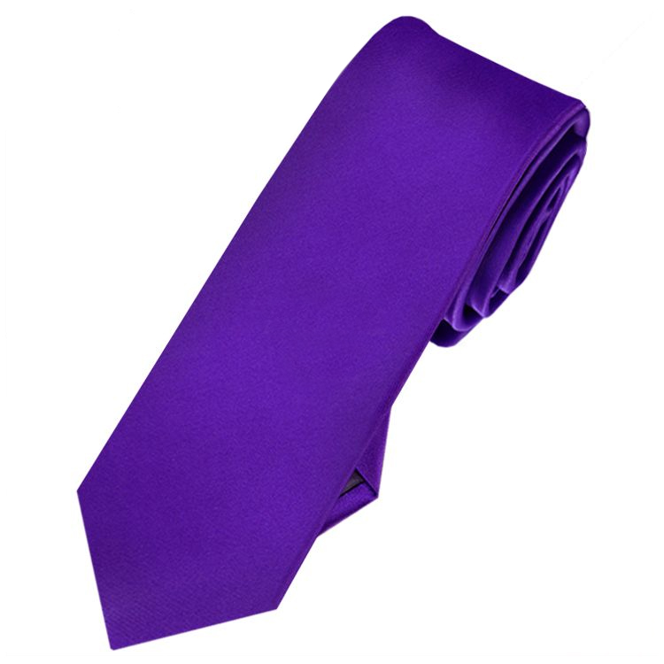 Mens Amethyst Cadbury's Purple Skinny Tie