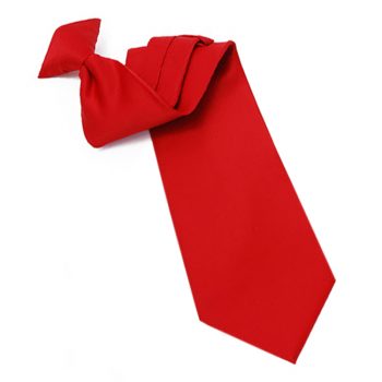 Mens Cherry Red Clip On Tie